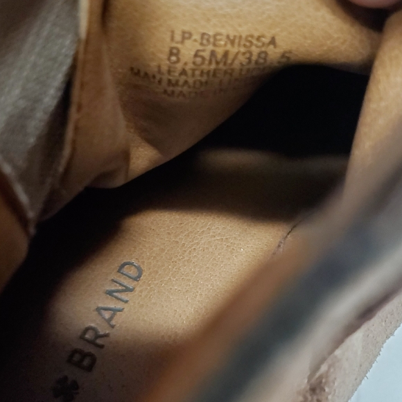 🎉Lucky Brand Taupe Tan Benissa Suede Ankle Boot🎉 - Picture 7 of 8